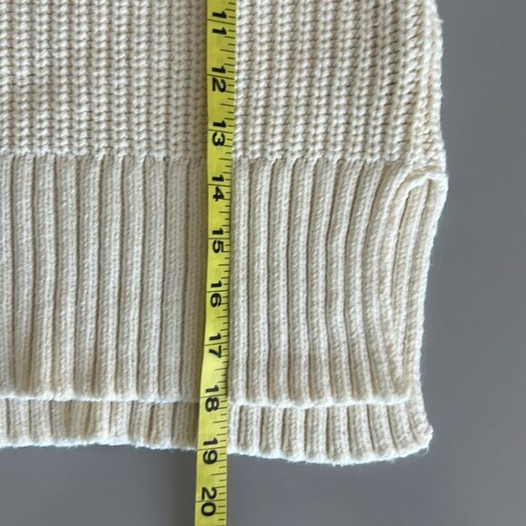 NWOT Madewell Wide Rib Turtleneck Sweater in Antique Cream Size XS - Picture 10 of 12